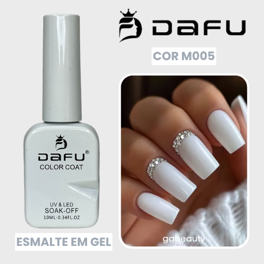Esmalte em Gel UV & LED M005 Branco 10ml Dafu