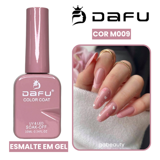 Esmalte em Gel UV & LED M009 Rose 10ml Dafu