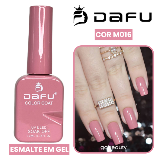Esmalte em Gel UV & LED M016 Rose 10ml Dafu