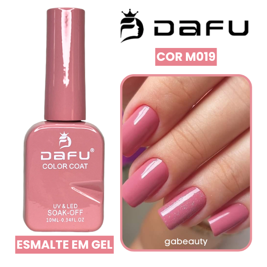 Esmalte em Gel UV & LED M019 Nude Rosa Claro 10ml Dafu