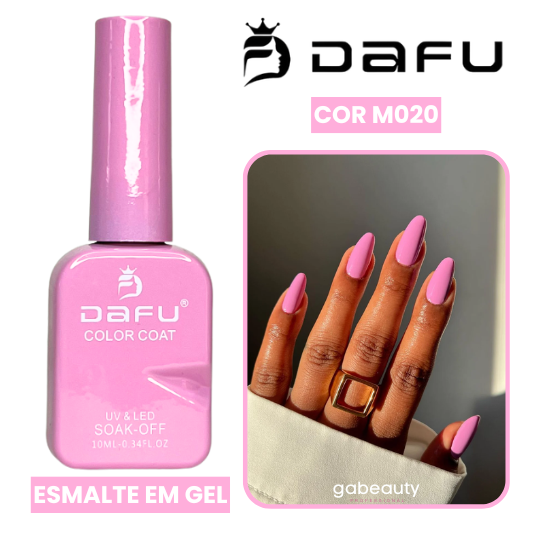Esmalte em Gel UV & LED M020 Rosa 10ml Dafu