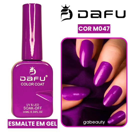 Esmalte em Gel UV & LED M047 Roxo Púrpura 10ml Dafu