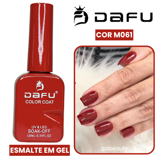 Esmalte em Gel UV & LED M061 Vermelho 10ml Dafu