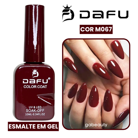 Esmalte em Gel UV & LED M067 Vinho 10ml Dafu