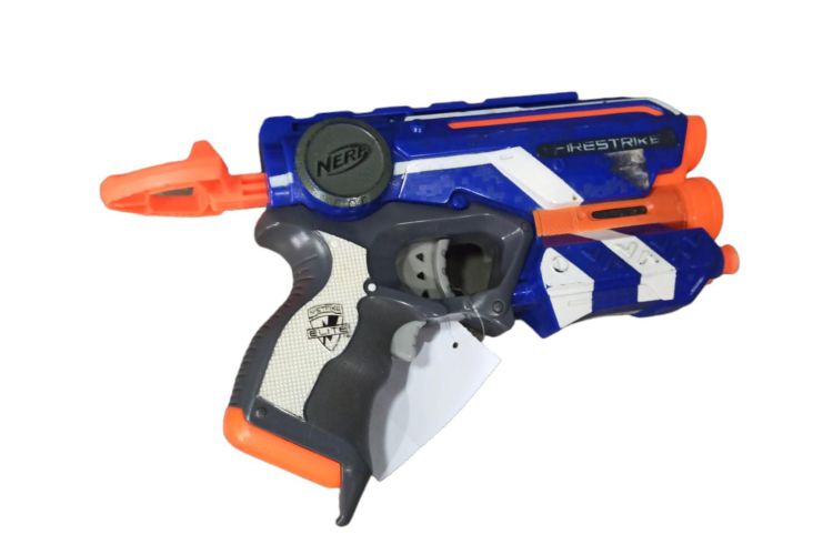 Lança Dardo Nerf N-Strike Elite Firestrike Hasbro - Laranja