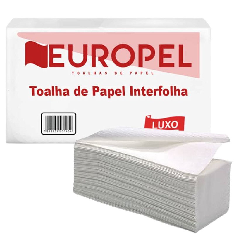 Papel Toalha Interfolha Folha Dupla Branco Luxo Melhor Qualidade - Secar as  Mãos