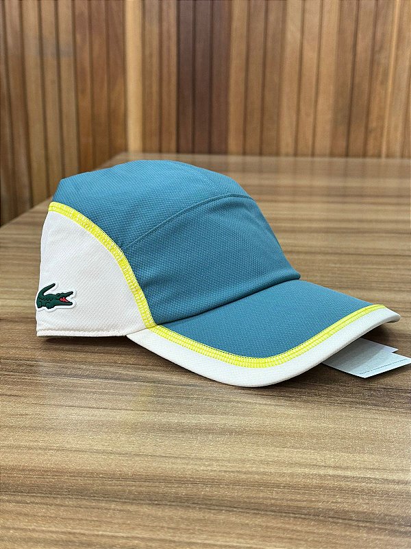 Boné Lacoste Verde e Off White RK7574 - Granfino Store | Seu