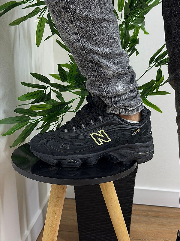 Tenis New Balance 1000 Preto e Verde - Granfino Store | Seu estilo