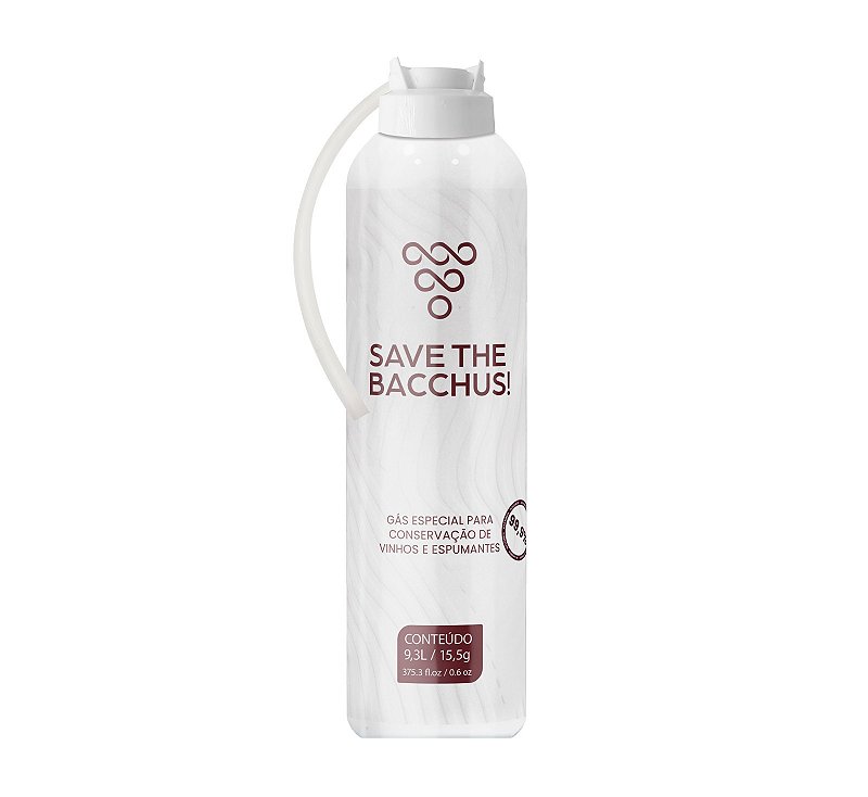 Gás Especial P/ Conservação de Vinhos - SAVE THE BACCHUS! 9,3 L