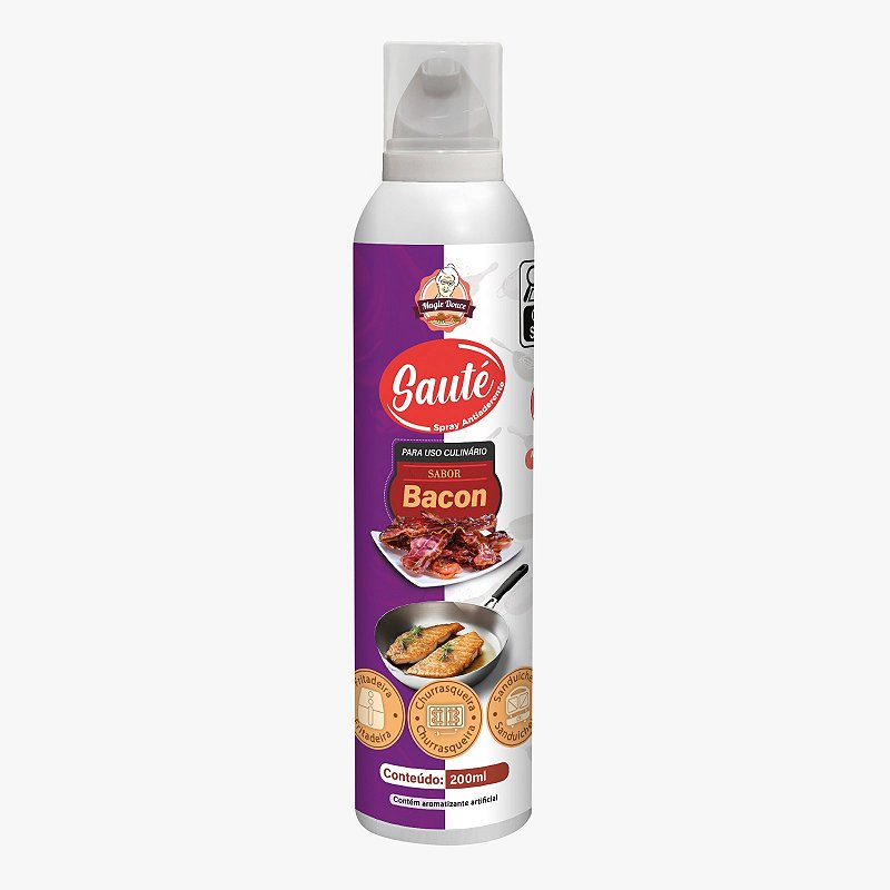 Spray Antiaderente Sabor Bacon 200ml (Não Inflamável) - Sauté