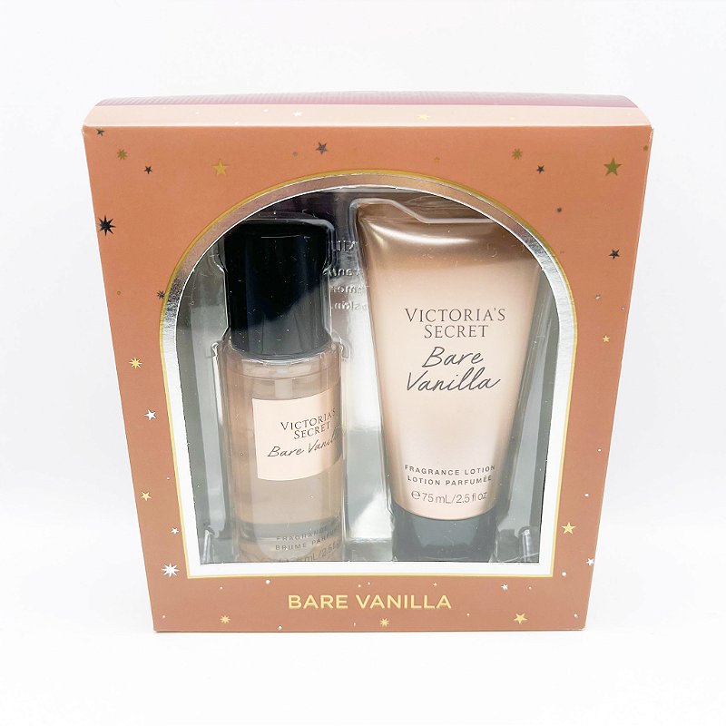 Kit Creme Hidratante e Body Splash Bare Vanilla - Victoria's