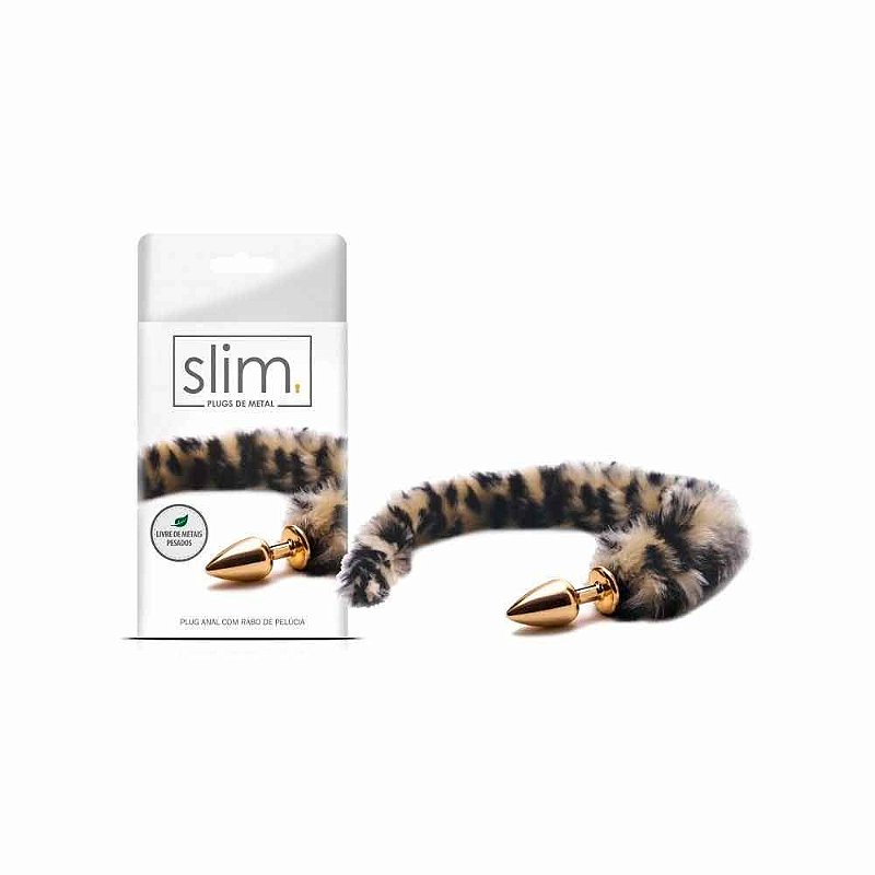 Plug Anal em Metal com Rabo Longo Ona Linha Slim - Sexy Fantasy - Sex Shop  Abc do Prazer