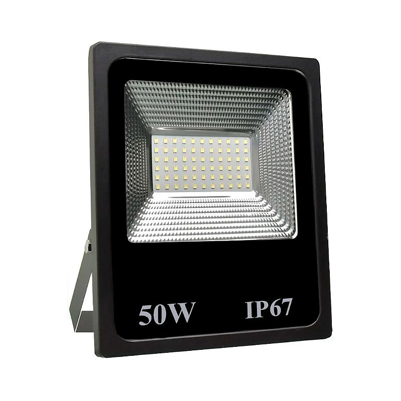 Refletor Holofote LED 50W 4900 lm 6500K Luz Branca IP67 - GH Elétrica