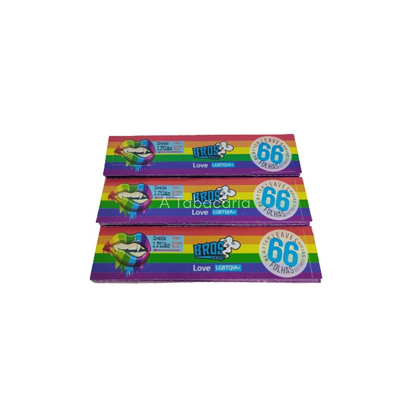 Kit Bros - 3 Sedas Love LGBTQIA+ King Size - atabacaria