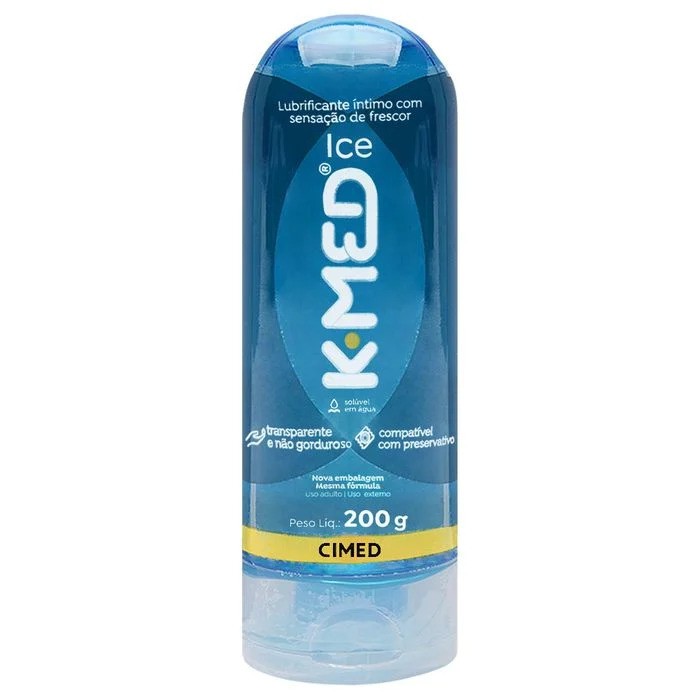 Lubrificante KMED ICE 200ml Loja Meus Fetiches