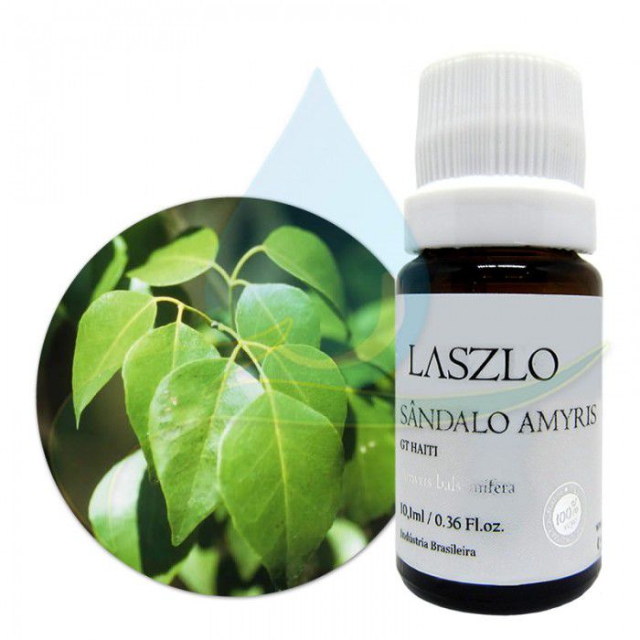 Óleo Essencial de Sândalo Amyris - GT Haiti - Laszlo - 10ml - Tudo para  aromaterapia, óleos essenciais, comésticos naturais, orgânicos, veganos -  Aromalandia