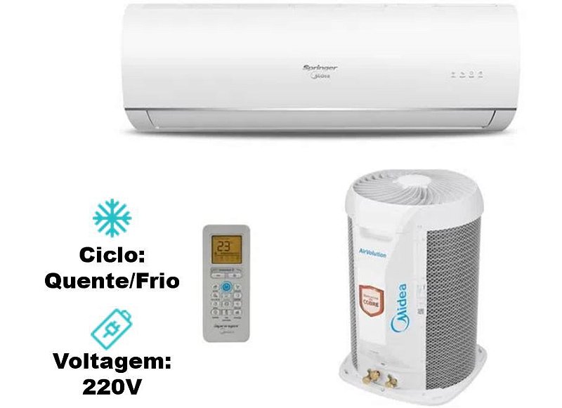 Ar-Condicionado Split HW Inverter Springer Midea Air Volution