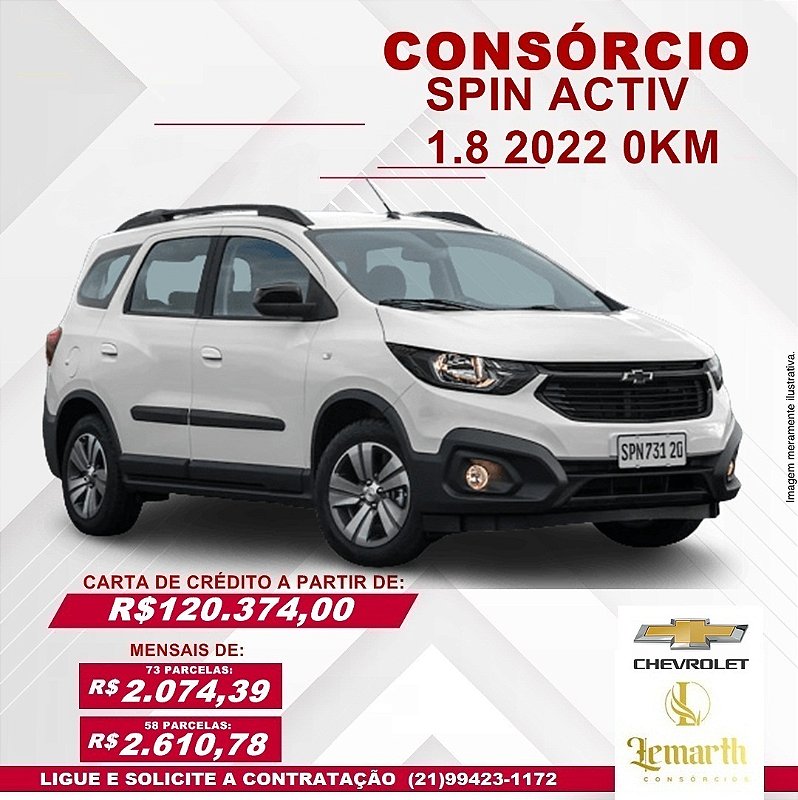 NOVO CHEVROLET SPIN ACTIV  1.8  2022 0KM