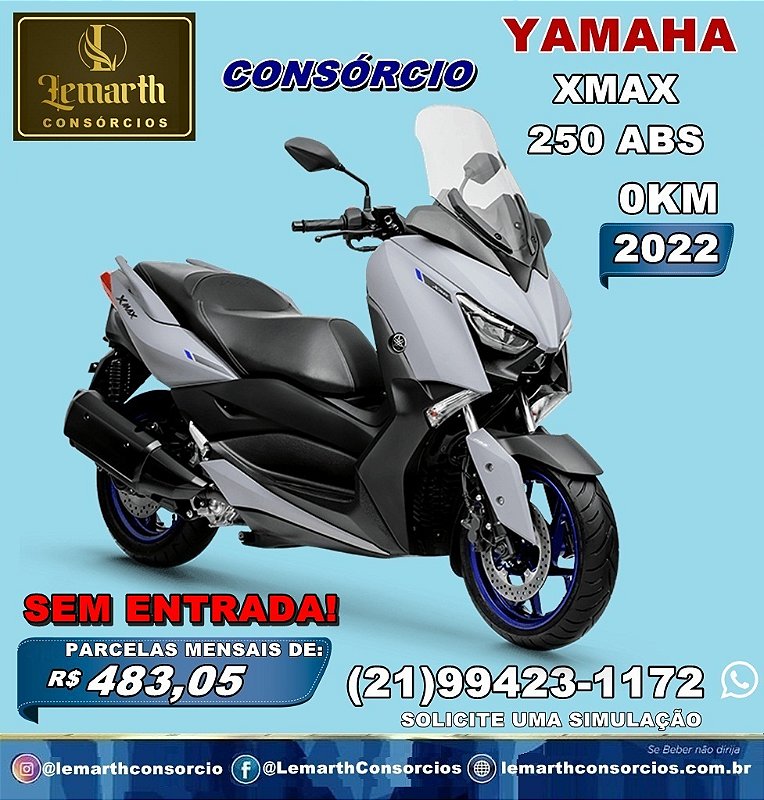 MOTO YAMAHHA XMAX 250 ABS - 2022 0KM