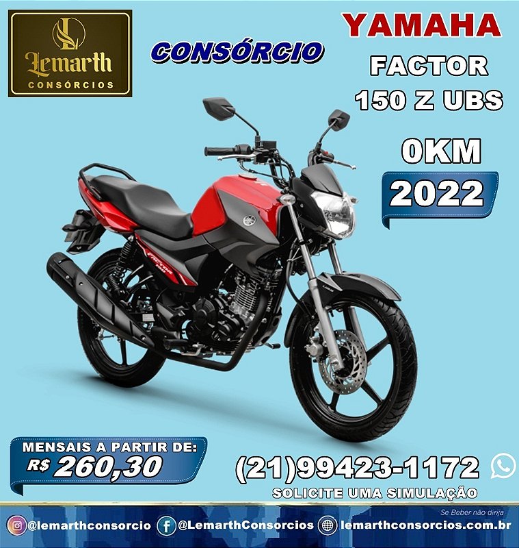 MOTO YAMAHA FACTOR 150 Z UBS 2022 0KM