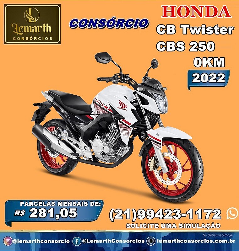 MOTO HONDA CB TWISTER 250 CBS 2022 0KM