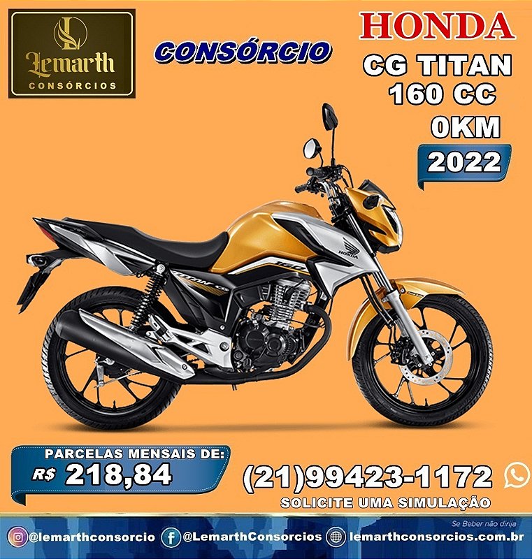 MOTO HONDA CG TITAN 160 CC 2022 0KM