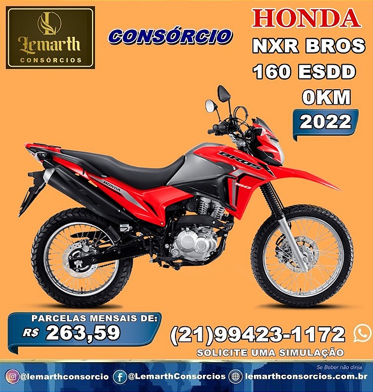 MOTO HONDA NXR BROS  160 ESDD 2022 0KM
