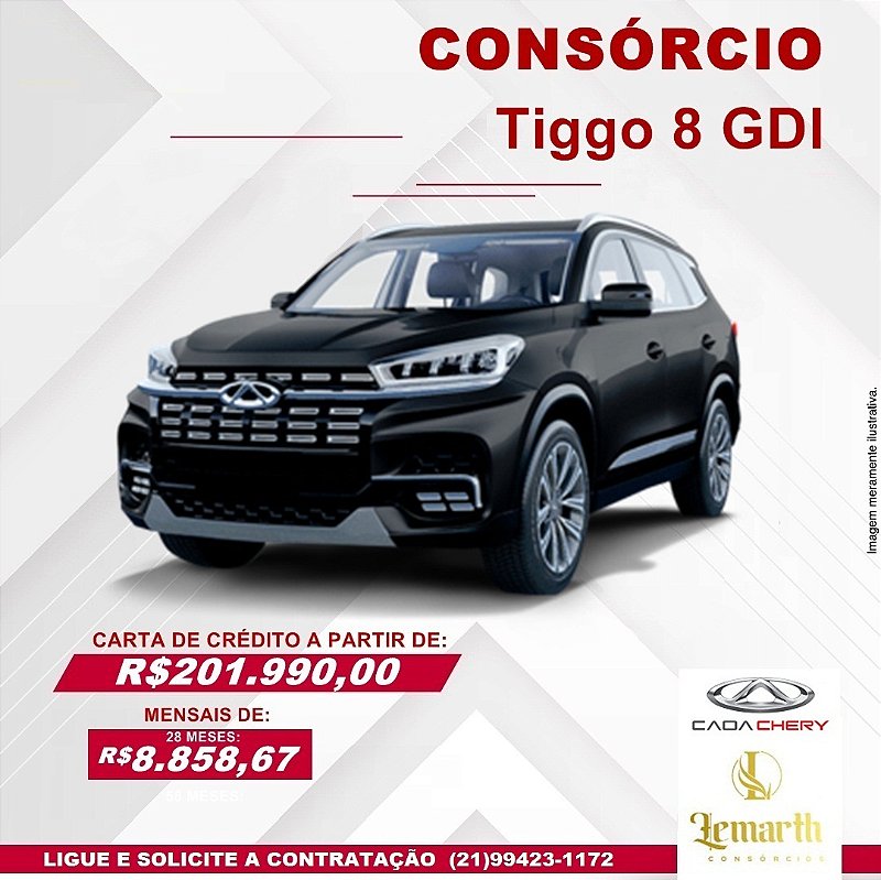 TIGGO 8 GDI CAOA CHERY 7 LUGARES