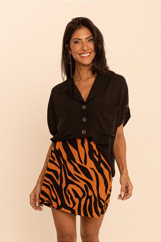 Camisa Ampla Preta