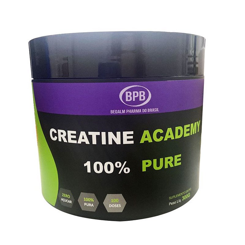 Suplemento Alimentar Em Pó Creatine Academy 100 Pure 300g