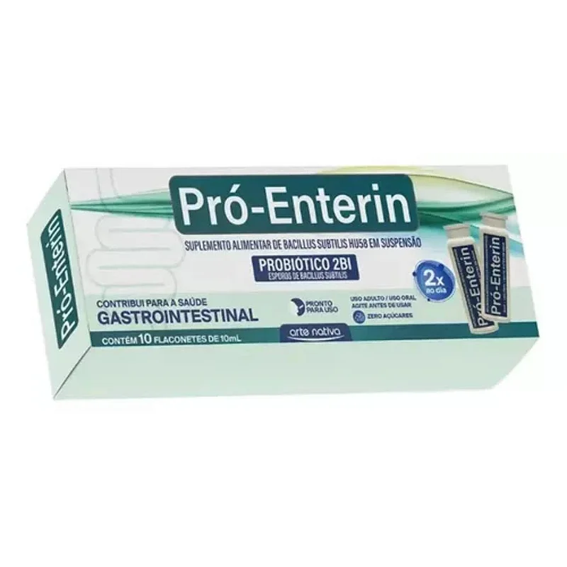 Suplemento Alimentar Pró-Enterin 2BI Com 10 Flaconetes De 10ml ...