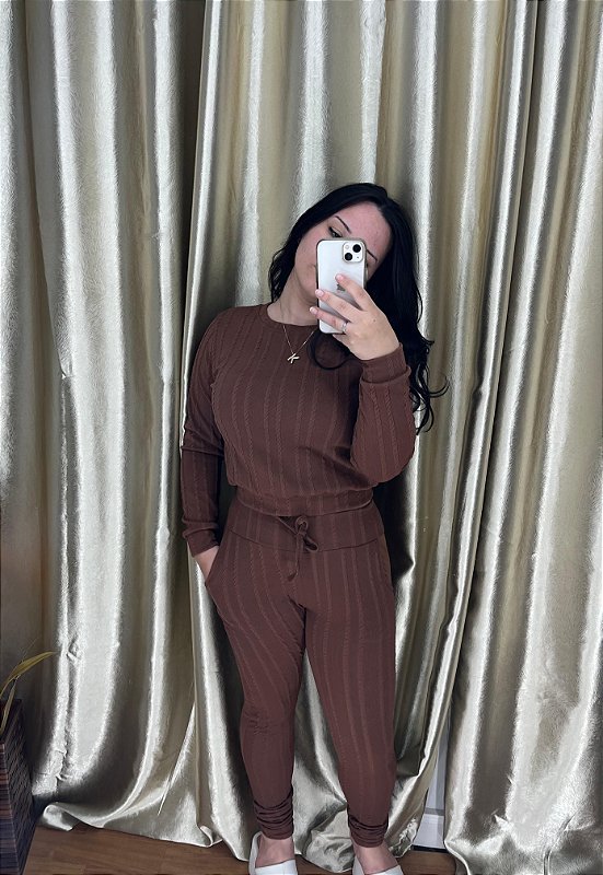 Conjunto Rib Premium de manga longa