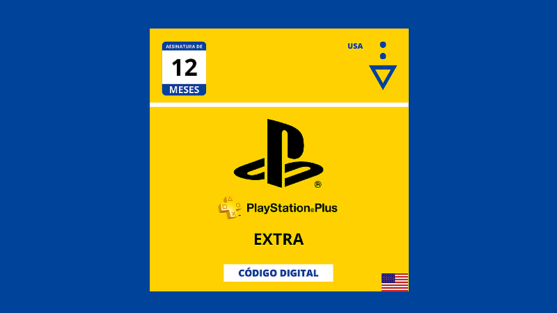 Gift Card Playstation Plus Extra 12 Meses Americana - Código Digital ...