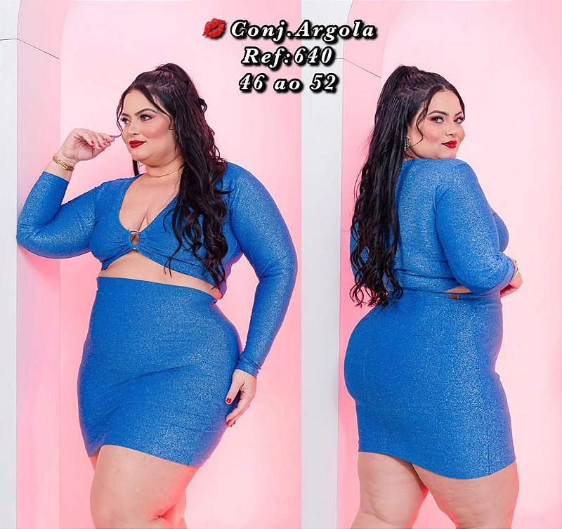 Conjunto Lurex Argola - 640