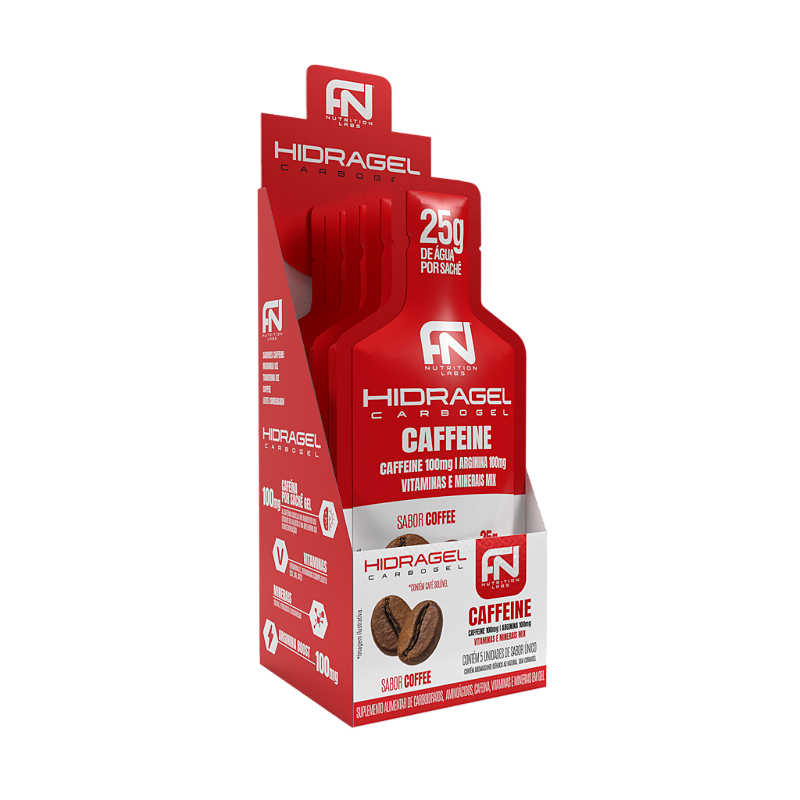 Gel de Carboidrato Hidragel Caffeine - Box 5 Unidades Force