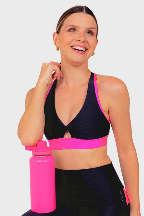 TOP BROMÉLIA PRETO COM EUFORIA