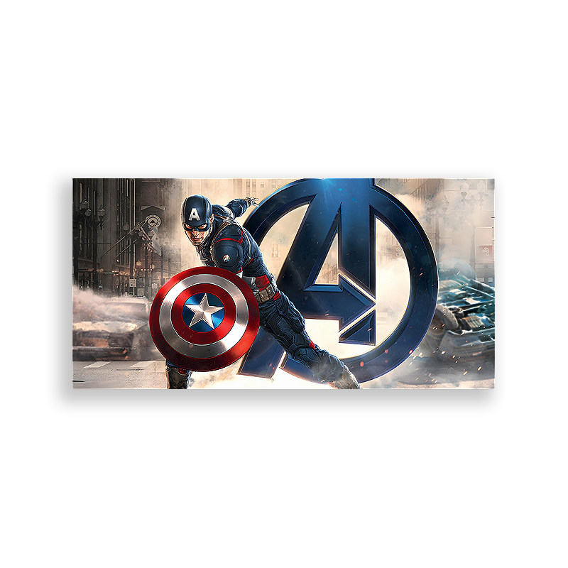 Capa Painel Retangular Sublimado - Capitao America - Sublistamps Sublimação