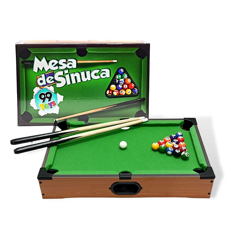 BRINQUEDO SINUCA INFANTIL MESA DE BILHAR JOGO GRANDE 52CM COM PES