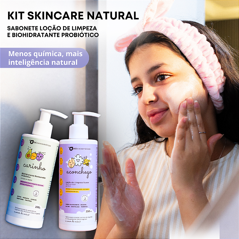 Kit Skincare Natural [Loção de Limpeza + Biohidratante Probiótico]