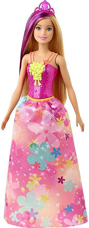 Boneca Barbie Princesa Tranças Magicas GTG00 Mattel - Bonecas