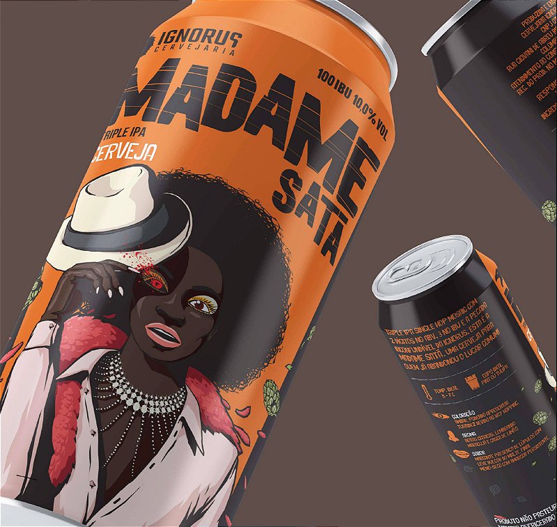 Cerveja Ignorus Madame Satã Triple IPA 473mL - Loja Ignorus Cervejaria