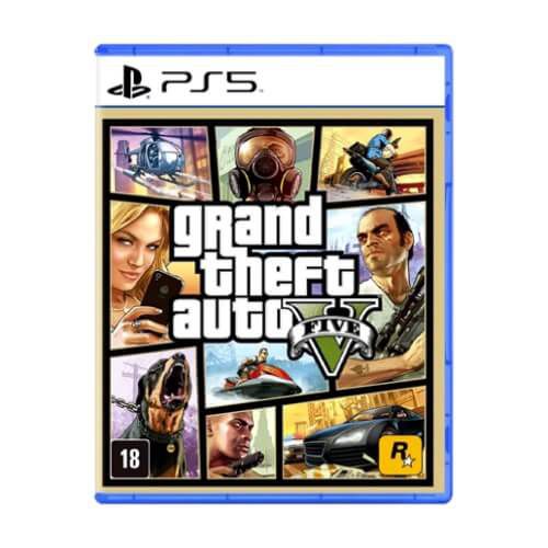 Jogo GTA V - Grand Theft Auto V PS5 Mídia Física Original (Lacrado)