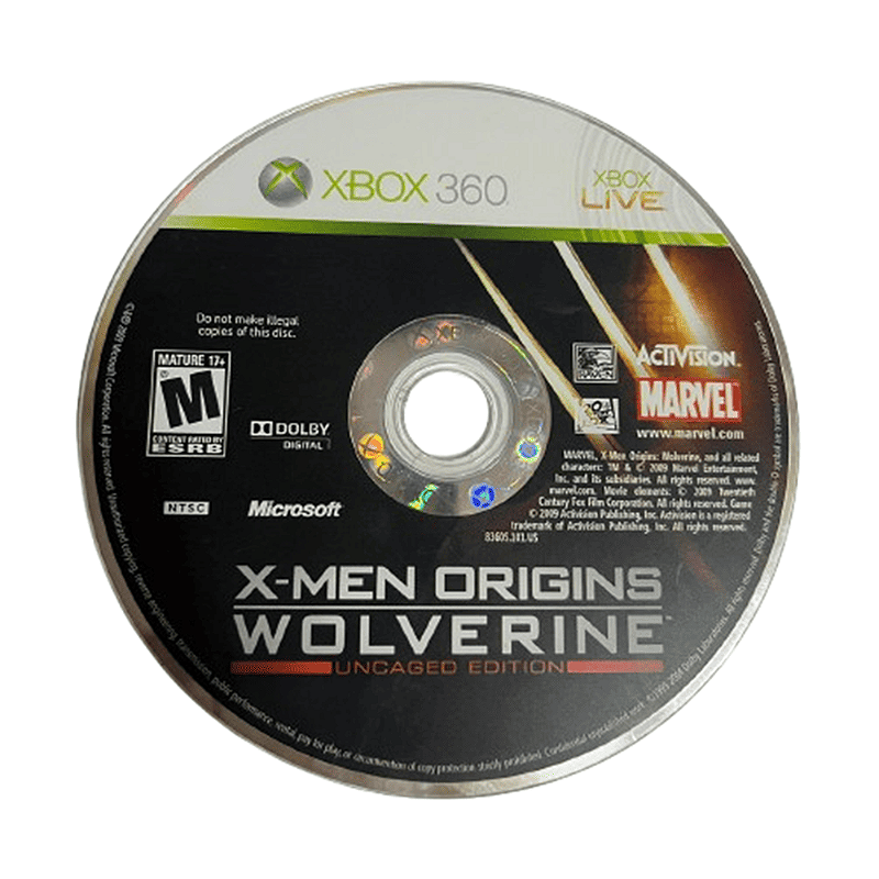XBOW360 カセット Jogo X-Men Origins Wolverine U. E. Xbox 360 Seminovo Disco