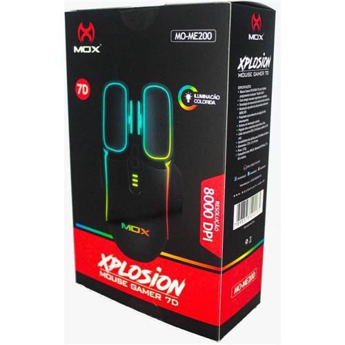 MOUSE GAMER XPLOSION 7D 8000DPI MOX MO-ME200 - Play 7