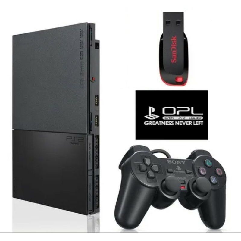 Console PlayStation 2 Slim com 1 Controle - Sony : PC Informática