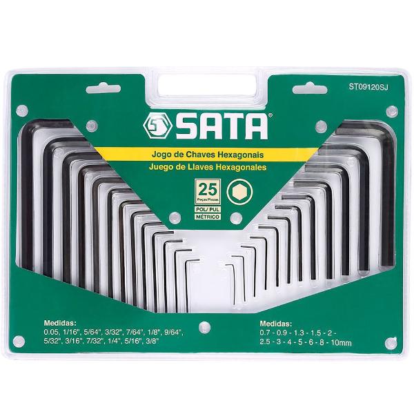 Kit Jogo Chave Allen 25Peças Sata ST09120SJ - Japão da Construção