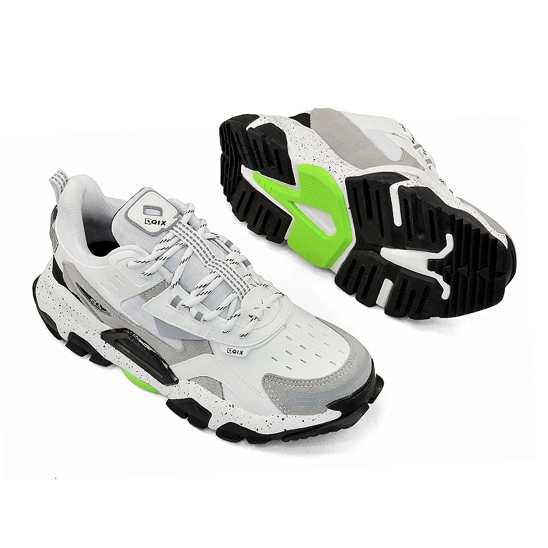 Tênis Qix Ad Trek Ref. 52020010 Cor: Branco/Cinza - Altamir Calçados