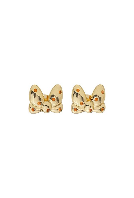 Brinco de Laço Infantil Folheado a Ouro