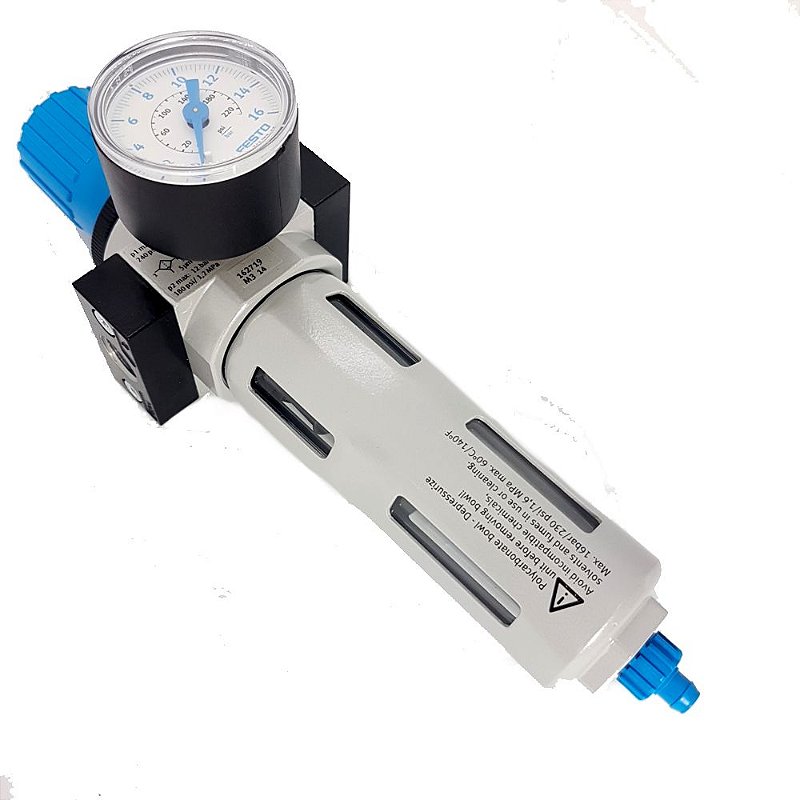 Filtro Regulador de pressão com Manômetro LFR-1/4-D-5M-MINI - Festo