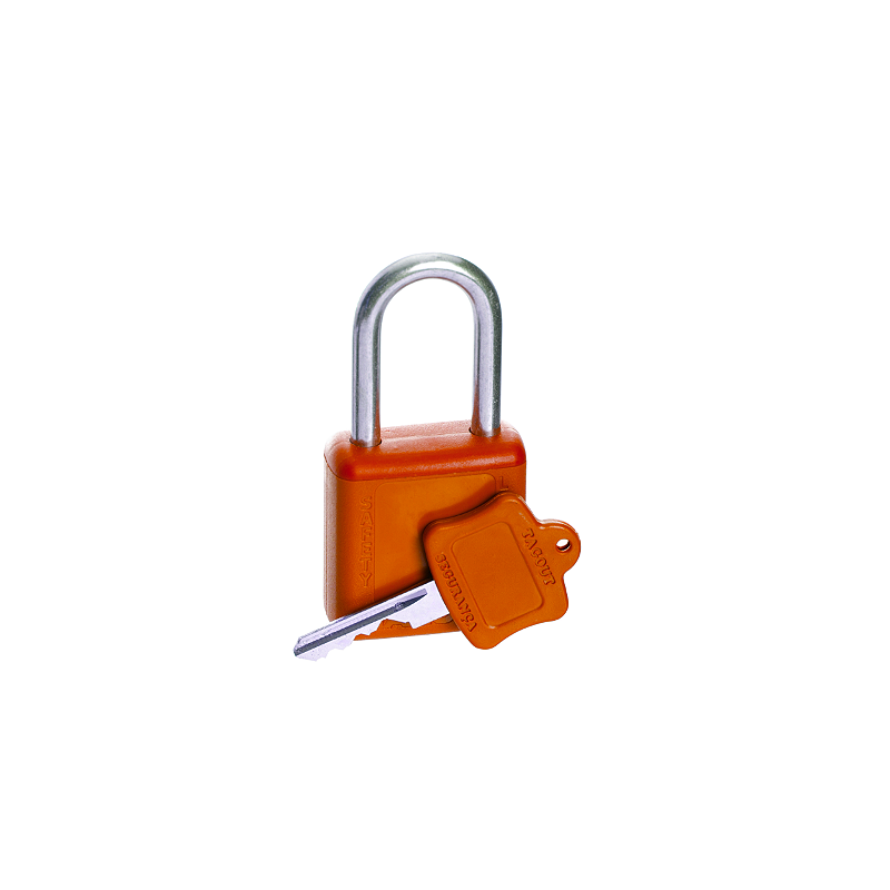 CADEADO BLOQUEIO LOTO HASTE INOX LARANJA/ 38MM